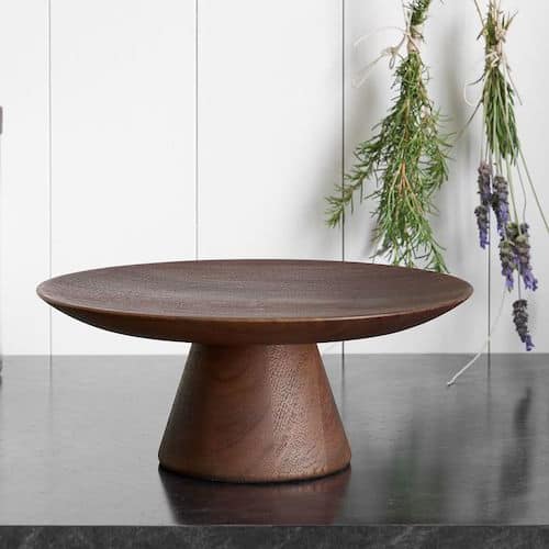 Chateau Handcrafted Wood Cake Stand