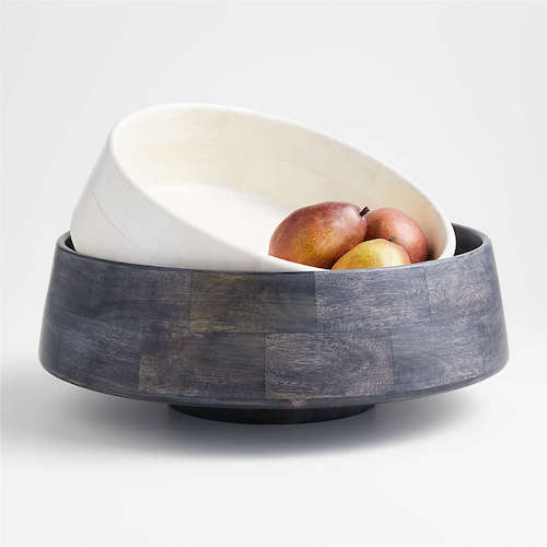 Katin Wood Centerpiece Bowls